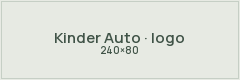 Kinder Auto logo placeholder · 240×80